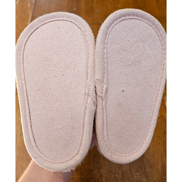 First Steps Infant Baby Boots Shoes Pink Soft Fuzzy Slip On 6-9 months - Picture 6 of 6